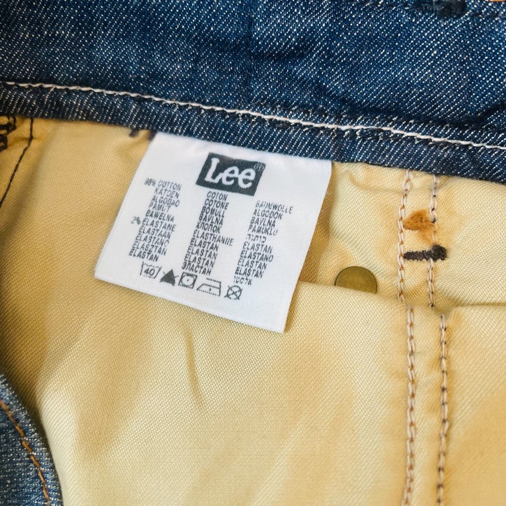 RARE Vintage Lee Works Denim Blue Jeans Women's Men's Size W25xL31 - Picture 8 of 10